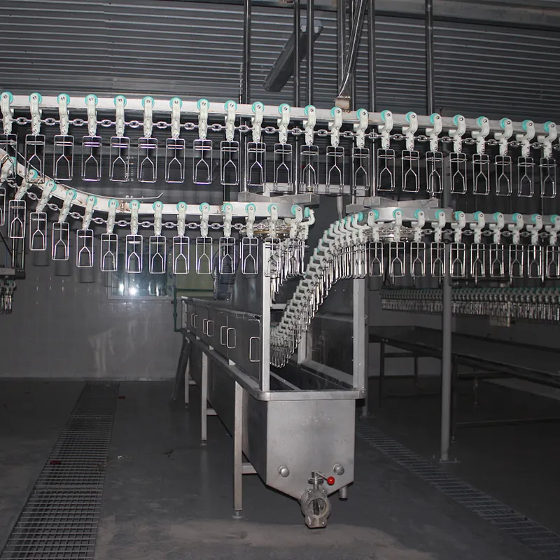 Overhead Conveyor system chicken slaughterhouse
