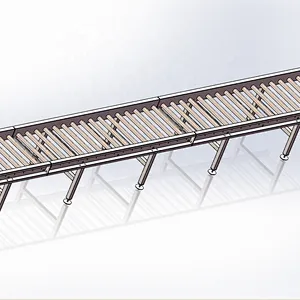 Crates conveyor for Birds receiving machine poultry processing plant equipment