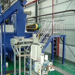 rendering machine for poultry slaughterhouse