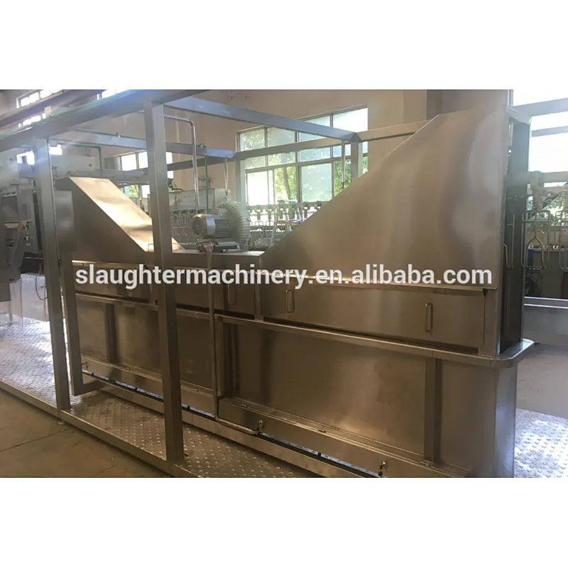 China good brand semi automatic poultry feather removing scalding slaughterhouse machinery