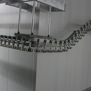 Stainless steel 304 frame Agricultural poultry farm broiler processing air chilling line equipment for slaughterhouse project