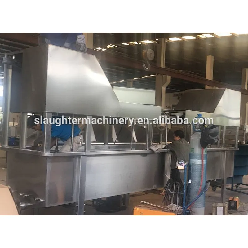 China good brand semi automatic poultry feather removing scalding slaughterhouse machinery