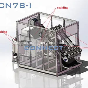 2019 Cheapest price hot sales super compact small scale poultry processing equipments for slaugherhouse machine 200BPH 300BPH