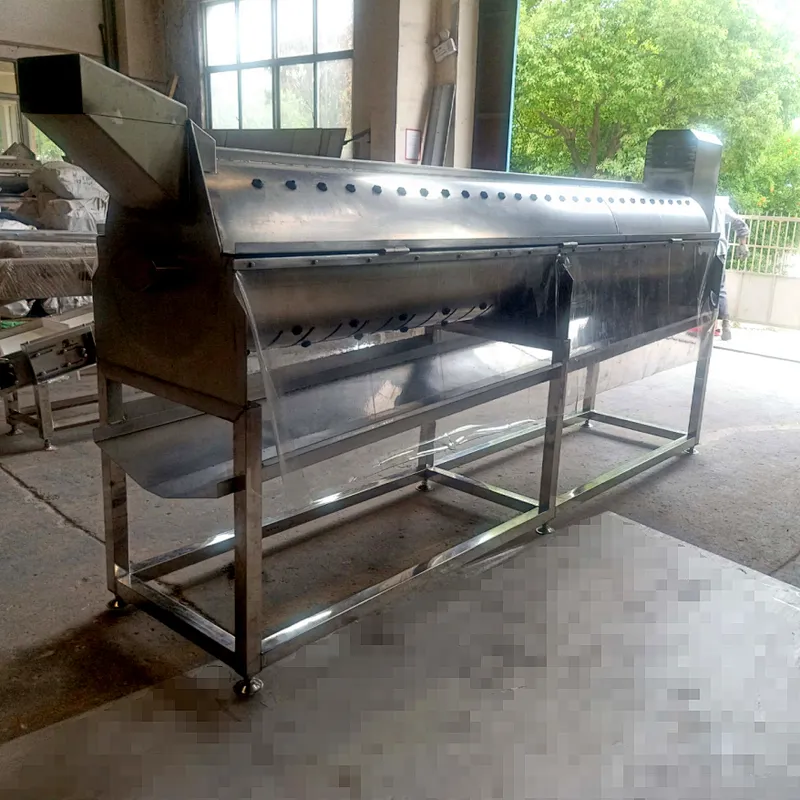 customerilized new full stainless steel 304 semi-automatic halal slaughter house gizzard processing line equipment