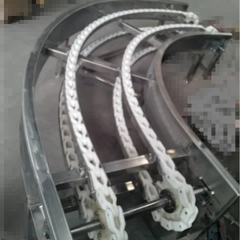 Crates Chain conveyor for Birds receiving slaughter house machine