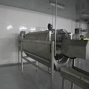 Customized Complete chicen farm turnkey project slaughterhouse processing plant feather and water sperator machinery