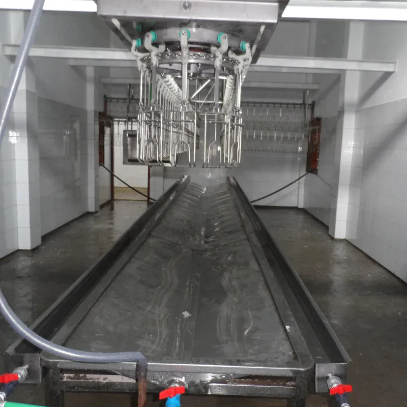 High speed industrial professional designed poultry farm slaughterhouse manual evisceration trough table equipment