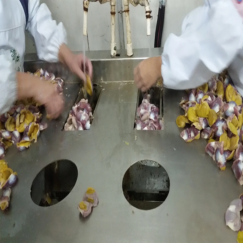 automatic broiler farm turnkey project halal poultry processing line gizzards peeler equipment