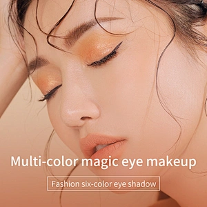 OEM Cosmetics Manufacturer 6 Colors Eyeshadow Palette Private Label Waterproof Eye Shadow