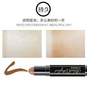 2 in 1 Double Ended Bronzer & Highlighter Sticks Concealer Pencil Contour Stick Shade Repair Makeup Face Cream Pen