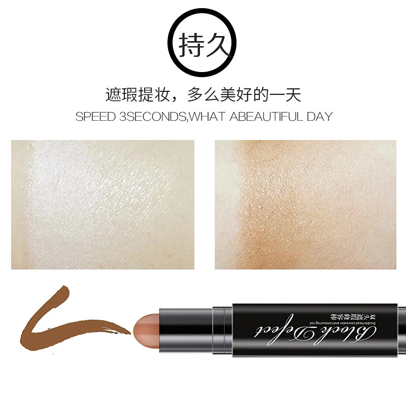 2 in 1 Double Ended Bronzer & Highlighter Sticks Concealer Pencil Contour Stick Shade Repair Makeup Face Cream Pen