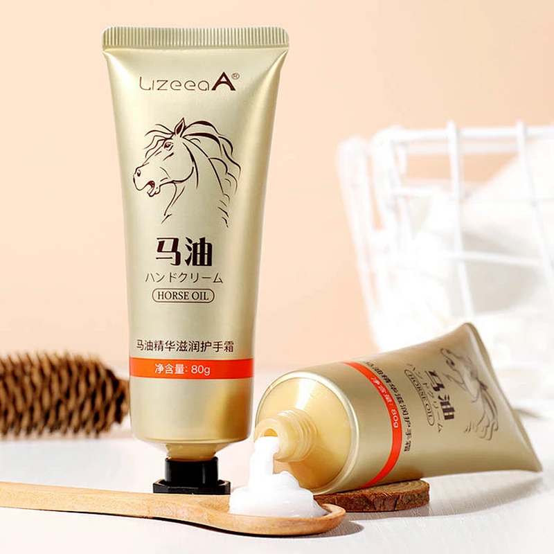 OEM wholesale hand care hydrating moisturizing private label skin exfoliator horse oil hand cream
