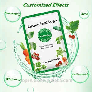 Herb plant vegetable mask anti aging skin care products silk facial mask