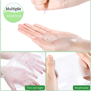 Natural silk sheet mask private label moisturising hyaluronic acid mask