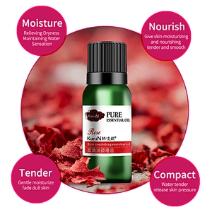 10ml glass bottle 100% pure natural rose essential oil