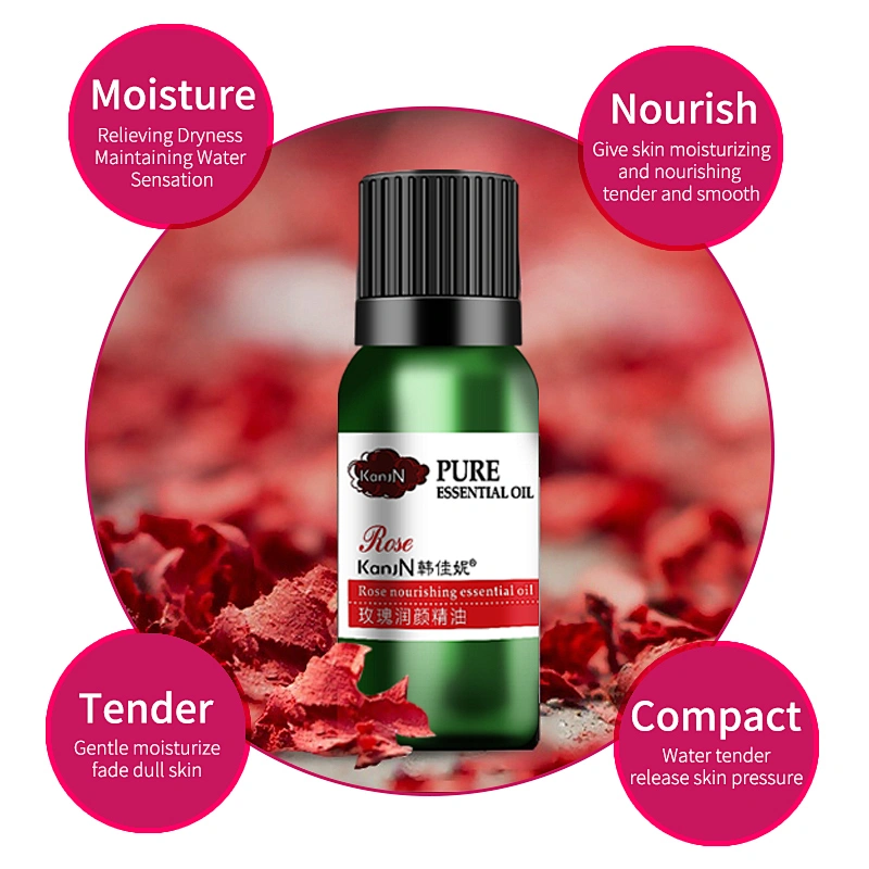 10ml glass bottle 100% pure natural rose essential oil