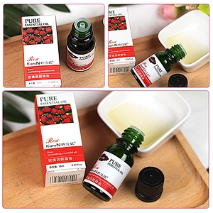 10ml glass bottle 100% pure natural rose essential oil