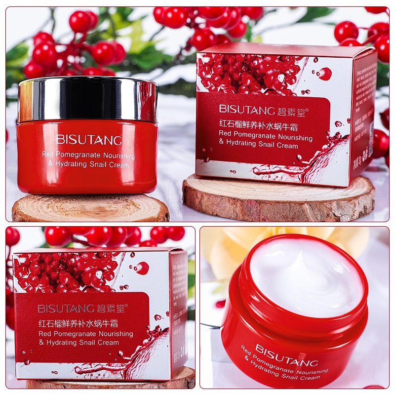 Moisturizing Oil Control Face Cream for Skin Care Red Pomegranate Snail Whitening Face Cream