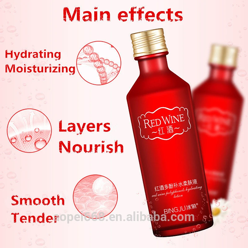 Red wine polyphenols facial serum moisturizing skin brightening serum face toner