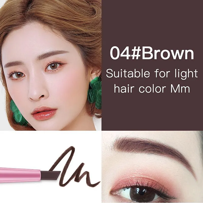 Wholesale multi colors vegan natural eyebrow pencil waterproof custom private label thin brow pencil