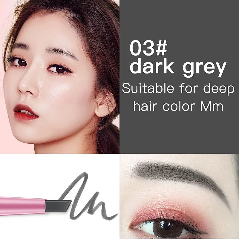 Wholesale multi colors vegan natural eyebrow pencil waterproof custom private label thin brow pencil