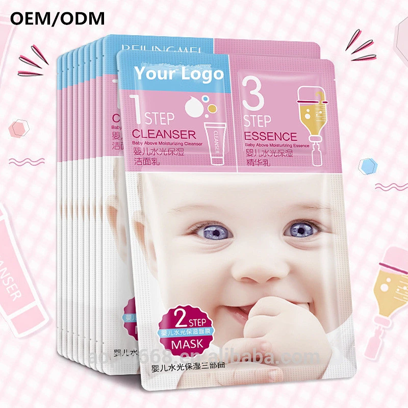 OEM/ODM your brand 3 step skin care nourishing baby skin face mask manufacturer china
