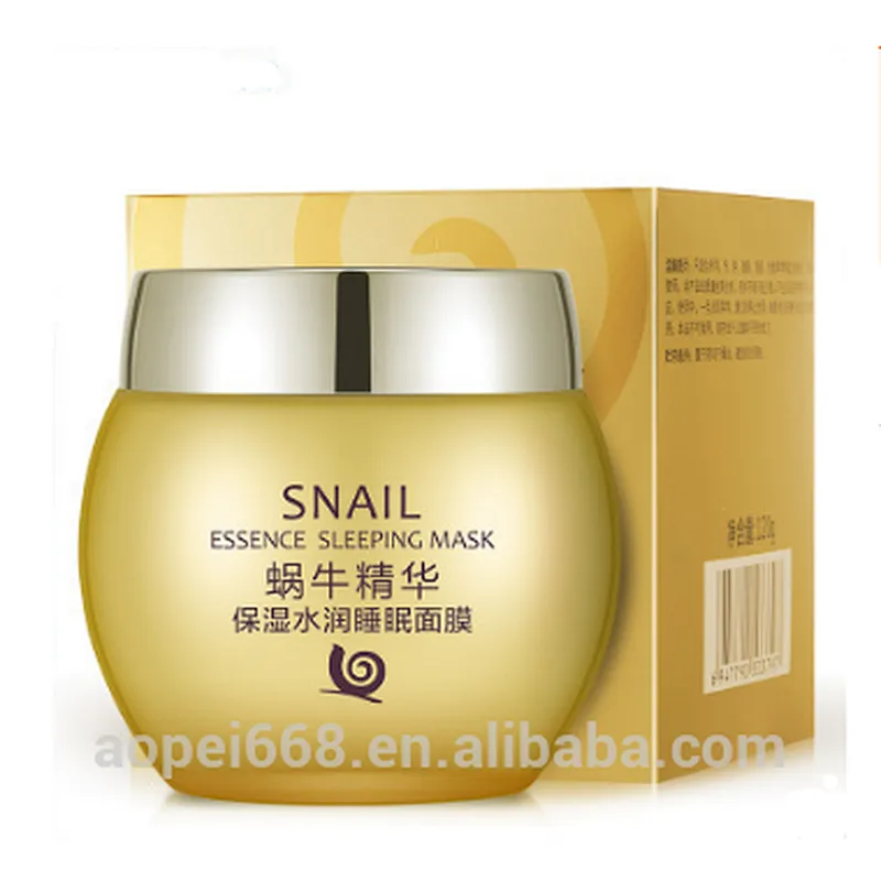 Moisturizing repairing snail essence sleep facial mask