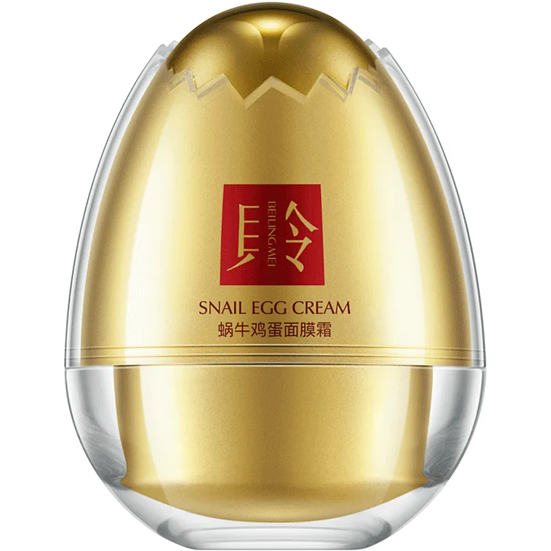 BEILINGMEI Private label snail essence cream mask face moisturizing whitening peel off egg face mask cream