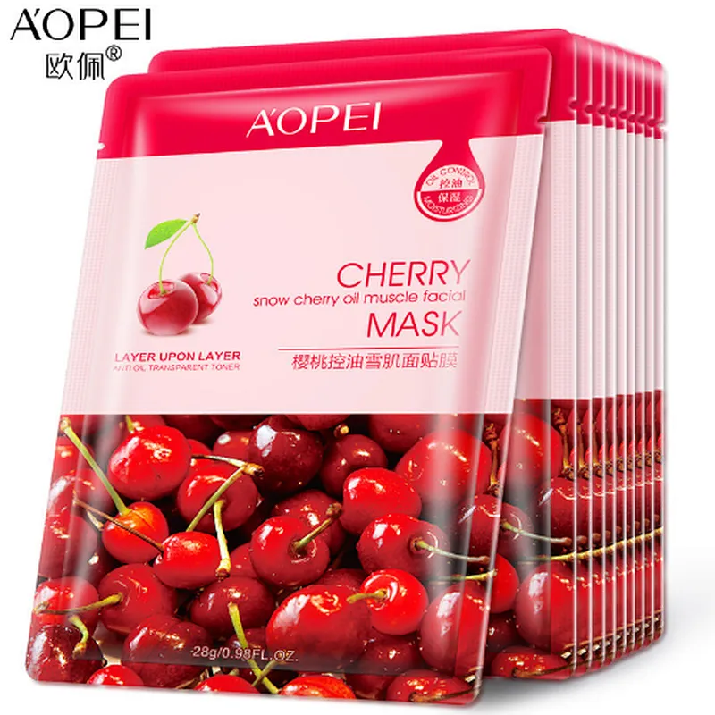 Wholesale Cherry Sleeping Facial Mask Skin Healing Nourish Mask Fruit Face Mask