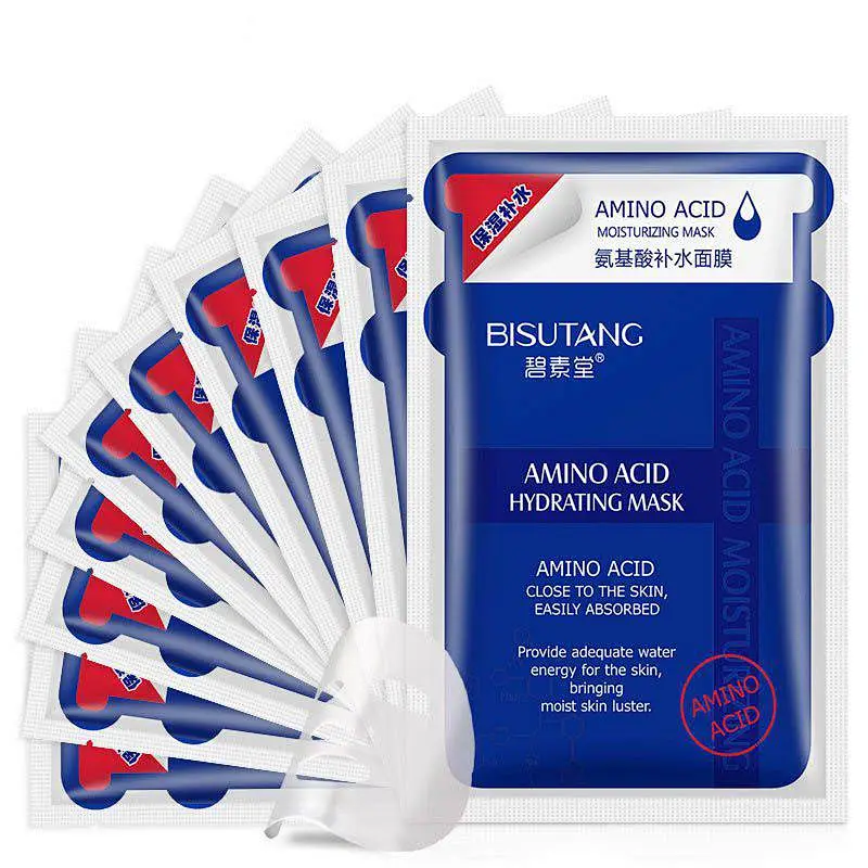 Wholesale private label facial mask korea amino acid hydrating face sheet mask