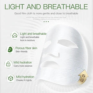 Skin whitening organic face mask liposome hyaluronic acid protein silk facial mask