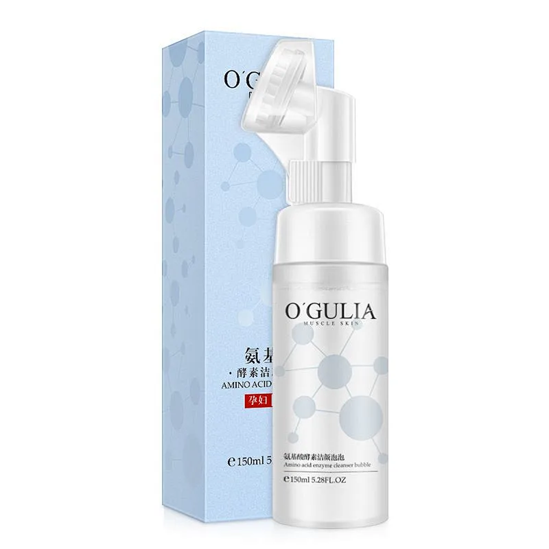 Wholesale Private label Amino Acid Enzyme Moisturizing Foaming Facial Massage Cleanser