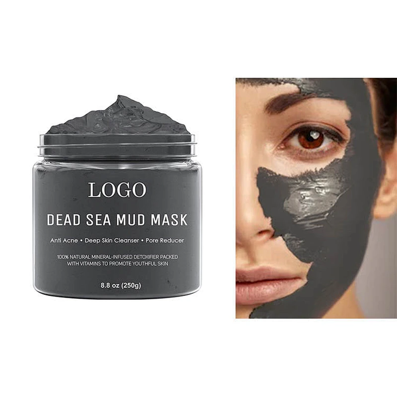 Private Label 100 % Natural MSDS Dead Sea Mud Facial Mask for Promote Youthful Skin
