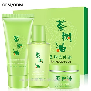 Best Acne Treatment 2017 Skin Care Set Tea Tree Oil Skin Clearing Facial Wash Factory
