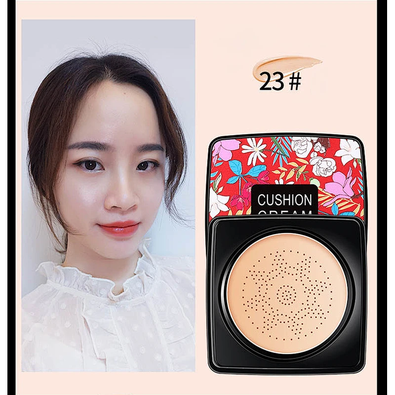 Moisturizing and silky beauty cream mushroom head powder puff natural air cushion bb cream foundation