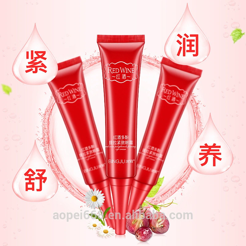 Good effective brand design red wine anti-wrinkle ageless eye cream