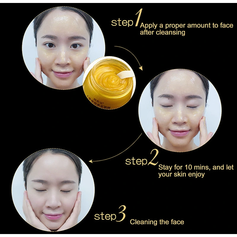 OEM/ODM making honey moisturizing and anti-acne gold collagen face mask