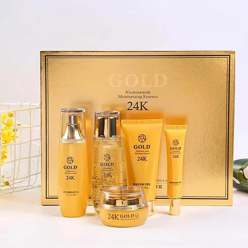 Anti-aging Peptide Anti-Wrinkle Essence 24K Gold Essence Polypeptide Protein 5 Pcs Skin Care Sets
