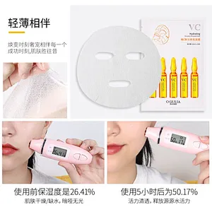 OEM custom private label Hydrating Collagen Ampoule vitamin c orange face mask sheet