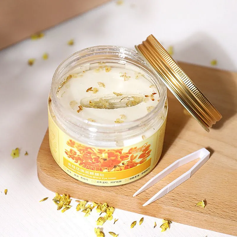 80 pcs/ box gold osmanthus eye mask collagen skin care eye treatment mask