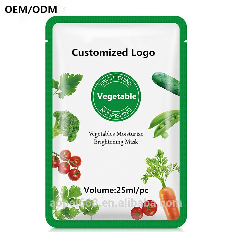 Herb plant vegetable mask anti aging skin care products silk facial mask