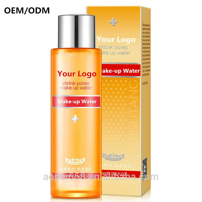 Most popular professional shrink pores cosmetic liquid make up remover cleanser water