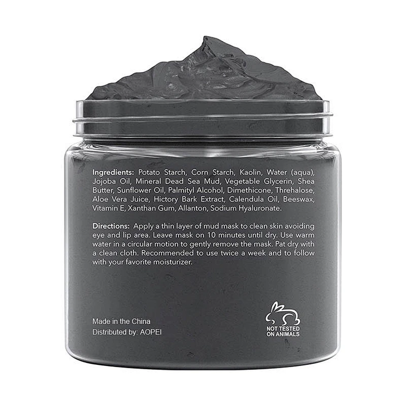 Private Label 100 % Natural MSDS Dead Sea Mud Facial Mask for Promote Youthful Skin