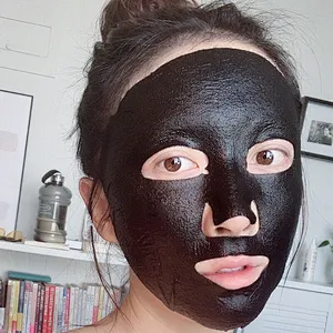 OEM Fashion beauty cosmetics Facial care moisturizing black face mask sheet