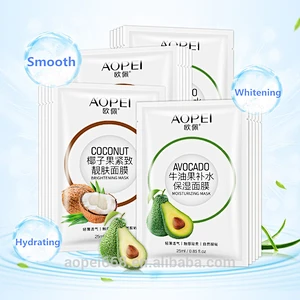 Avocado serum anti acne skin face mask coconut oil whitening facial mask dry skin