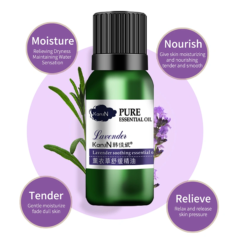 10ml glass bottle 100% pure natural lavender essential oil
