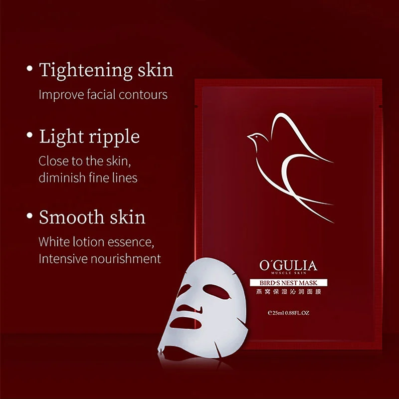 AOPEI wholesale anti-aging nourishing skin Bird's nest natural silk facial mask