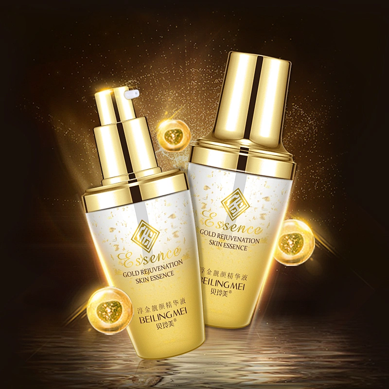 Private label Rejuvenation Essence Liquid 24k Gold Foil Essence hyaluronic acid serum