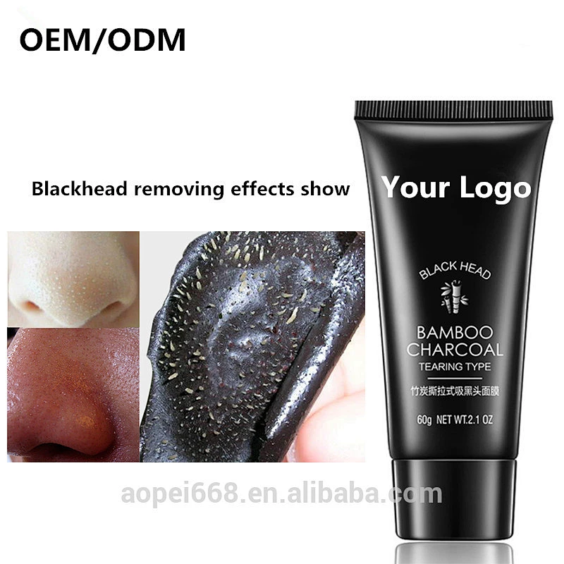 Bamboo Black Mask Acne Treatment Blackhead Remover Peel Off Black Head Anti Acne Charcoal Face Mask Skin Care 60g
