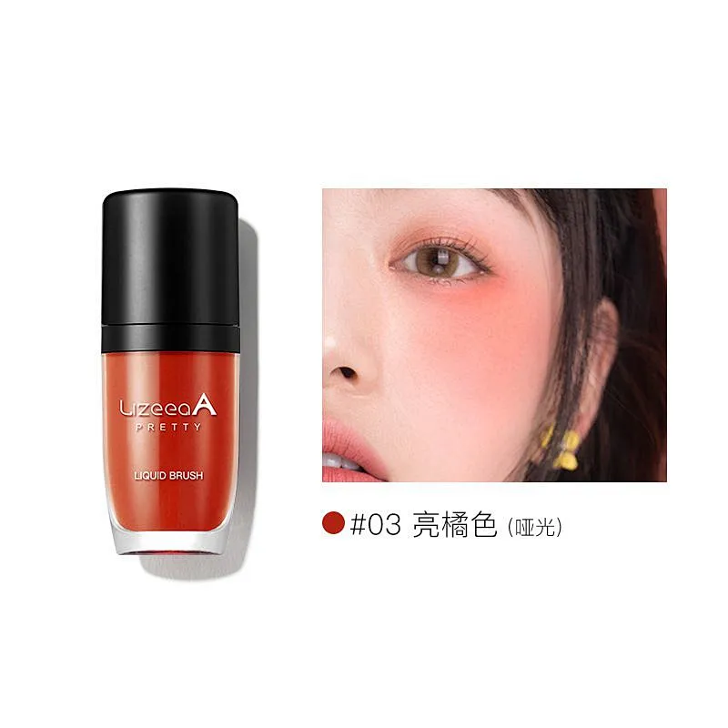 Private label cosmetics long lasting blusher pink mini makeup liquid blush